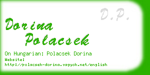 dorina polacsek business card